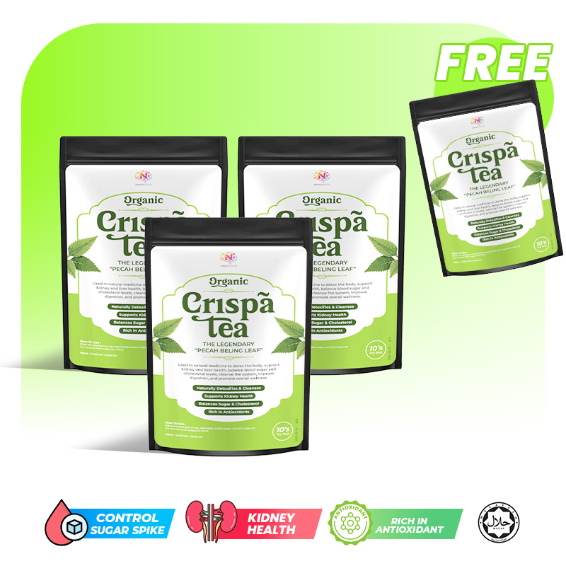 3 X CRISPA TEA FREE 1 X CRISPA TEA